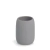 Gobelet pour brosse à dents en céramique gris h11cm