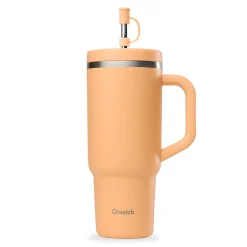 Gourde isotherme Travel Cup en inox abricot 900ml