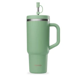 Gourde isotherme Travel Cup en inox vert tilleul 900ml