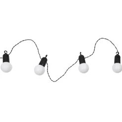 Guirlande extérieur et intérieur 20 leds câble noir 5.70m