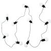 Guirlande extérieur et intérieur 10 leds câble noir 2.70m