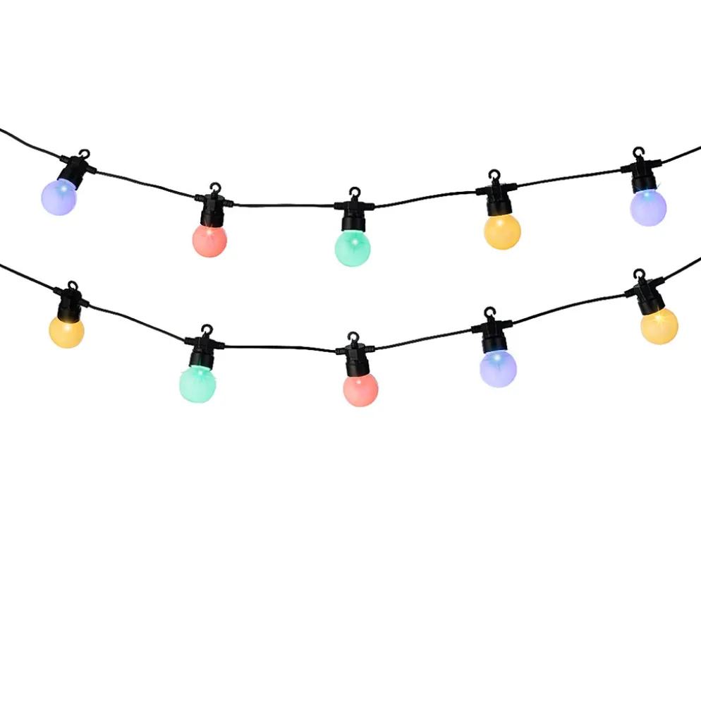 Guirlande solaire 20 LED multicolore L570cm