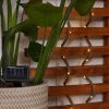 Guirlande solaire câble en jute naturel 5m