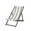 Housse de chilienne rayée lin et blanc 43x144cm - Riviera
