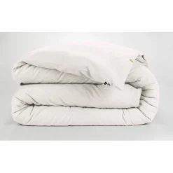 Housse de couette en flanelle de coton neige 260x240cm - Candice