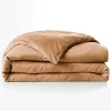 Housse de couette en lyocell camel 240x220cm - Lysandre
