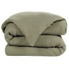 Housse de couette romarin en gaze de coton 260x240cm - Gaia