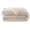 Housse de couette réversible en coton naturel 260x240cm - Gaia match