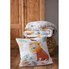 Housse de couette 140x200cm et 1 taie d'oreiller 60x60cm en coton - Savane