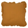 Housse de coussin amerida Moutarde en Coton