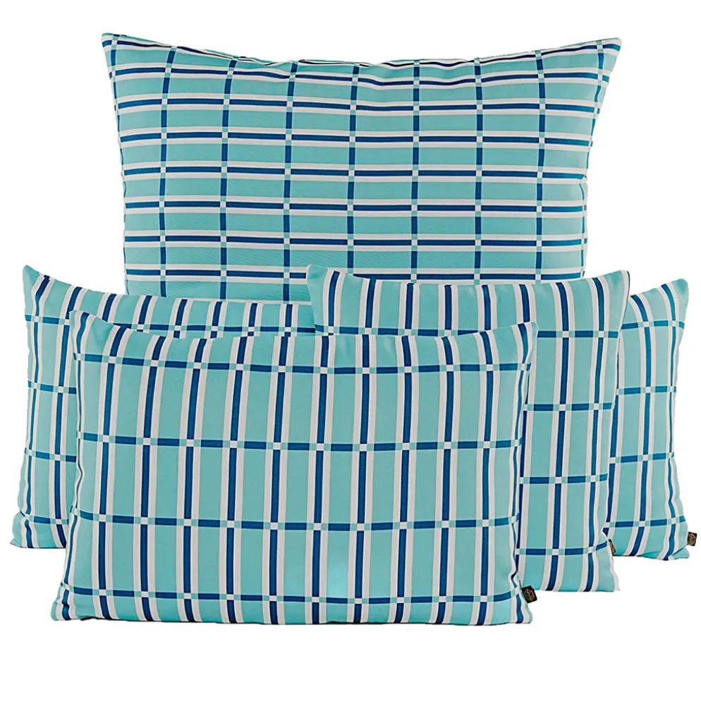 Housse de coussin d'extérieur en tissu jade 45x45cm - Madera