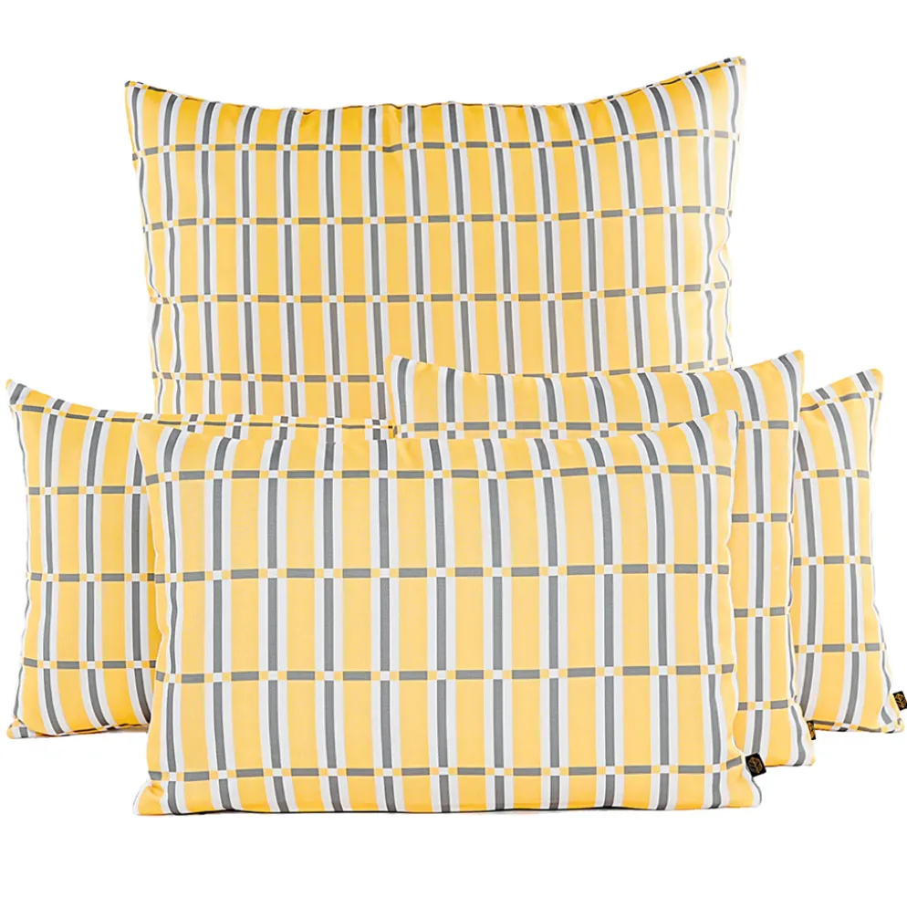 Housse de coussin d'extérieur en tissu paille 45x45cm - Madera