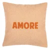 Housse de coussin en bouclettes nude 45x45cm - Funny