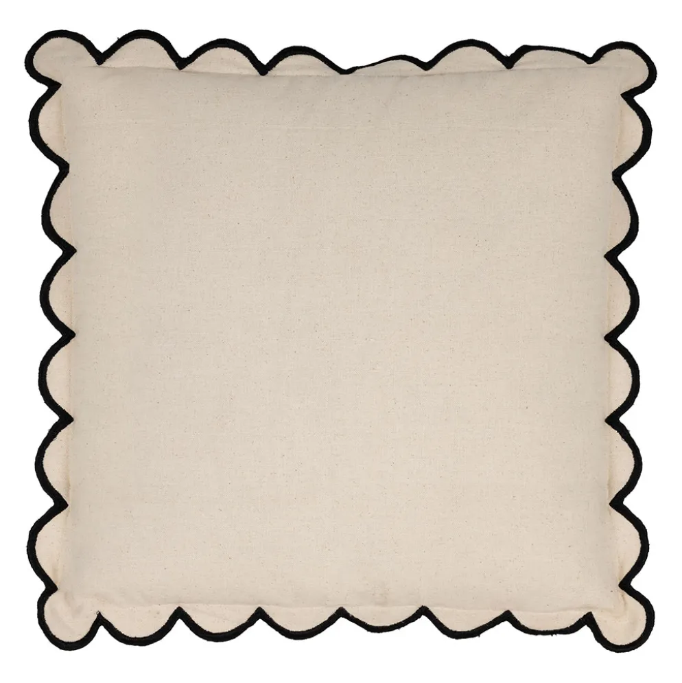 Housse de coussin en coton écru 45x45cm - Nomadea