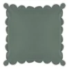 Housse de coussin en coton sauge 45x45cm - Nomadea