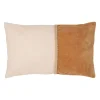Housse de coussin en coton marron et beige 50x30cm - Manarola