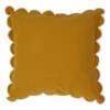 Housse de coussin en coton moutarde 45x45cm - Nomadea