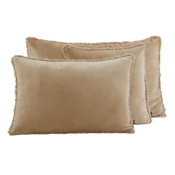 Housse de coussin en coton beige 45x45cm - Kobe