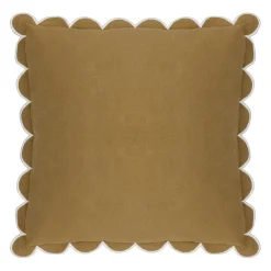 Housse de coussin en coton kaki 45x45cm - Nomadea