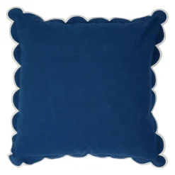 Housse de coussin en coton indigo 45x45cm - Nomadea