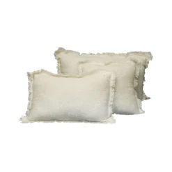 Housse de coussin en laine ivoire 40x60cm - Aspen