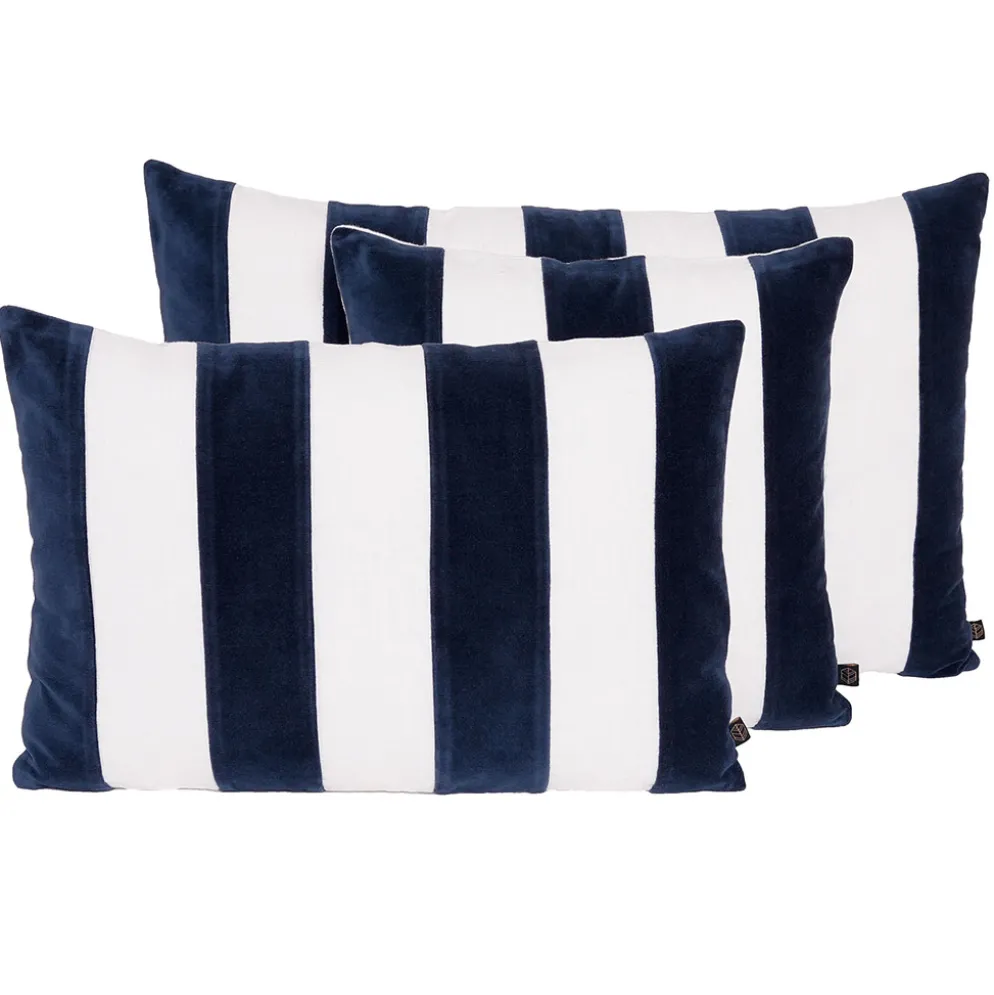 Housse de coussin en lin et coton encre 40x60cm - Perth