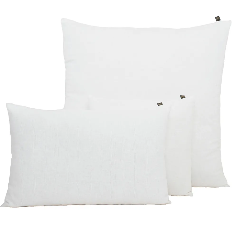 Housse de coussin en lin et coton blanc 40x60cm - Figari