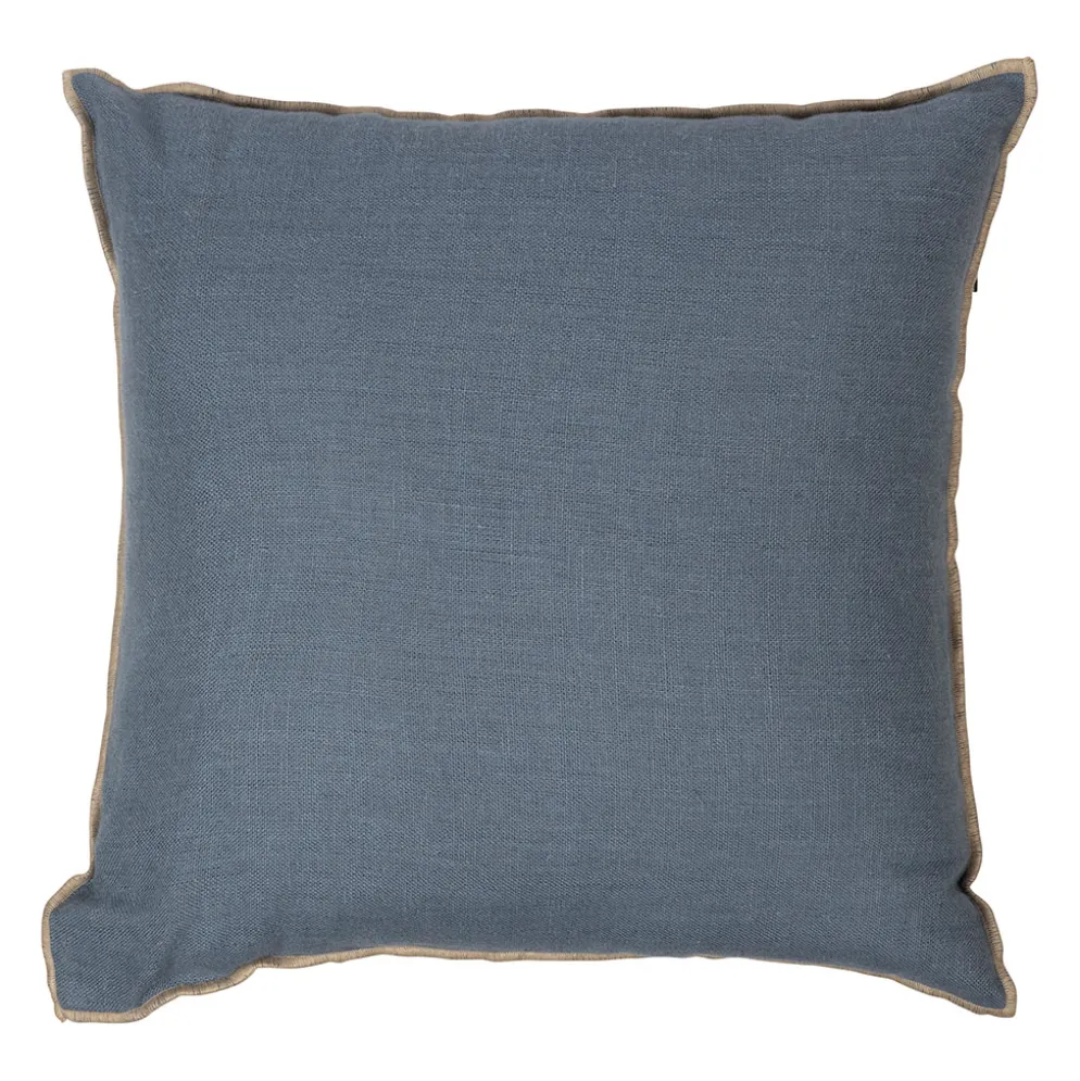 Housse de coussin en lin turquin 45x45cm - Chennai