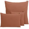 Housse de coussin en lin et coton mocaccino 40x60cm - Figari