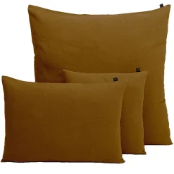 Housse de coussin en lin et coton gold 45x45cm - Figari