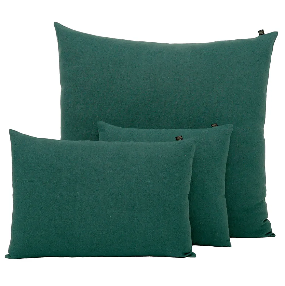 Housse de coussin en lin et coton pigeon 45x45cm - Figari