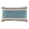 Housse de coussin en lin azur 50x30cm - Hemlin