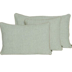 Housse de coussin en lin amande 45x45cm - Piana