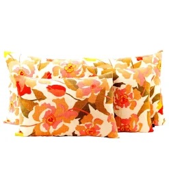Housse de coussin en lin et coton bois de rose 40x60cm - Ibiza