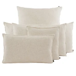 Housse de coussin en lin et coton beige 40x60cm - California