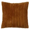 Housse de coussin en velours côtelé camel 45x45cm - Klosen