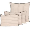 Housse de coussin rayée en lin et coton naturel 40x60cm - Calvi II