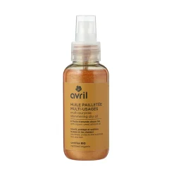 Huile pailletée multi-usages 100ml - certifiée bio