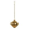 Infuseur chaine en inox doré - boule