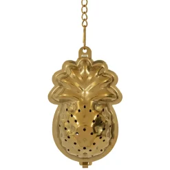 Infuseur de thé ananas en inox doré
