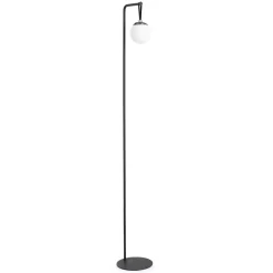 Lampadaire d'extérieur LED en métal noir h140cm - Balmony
