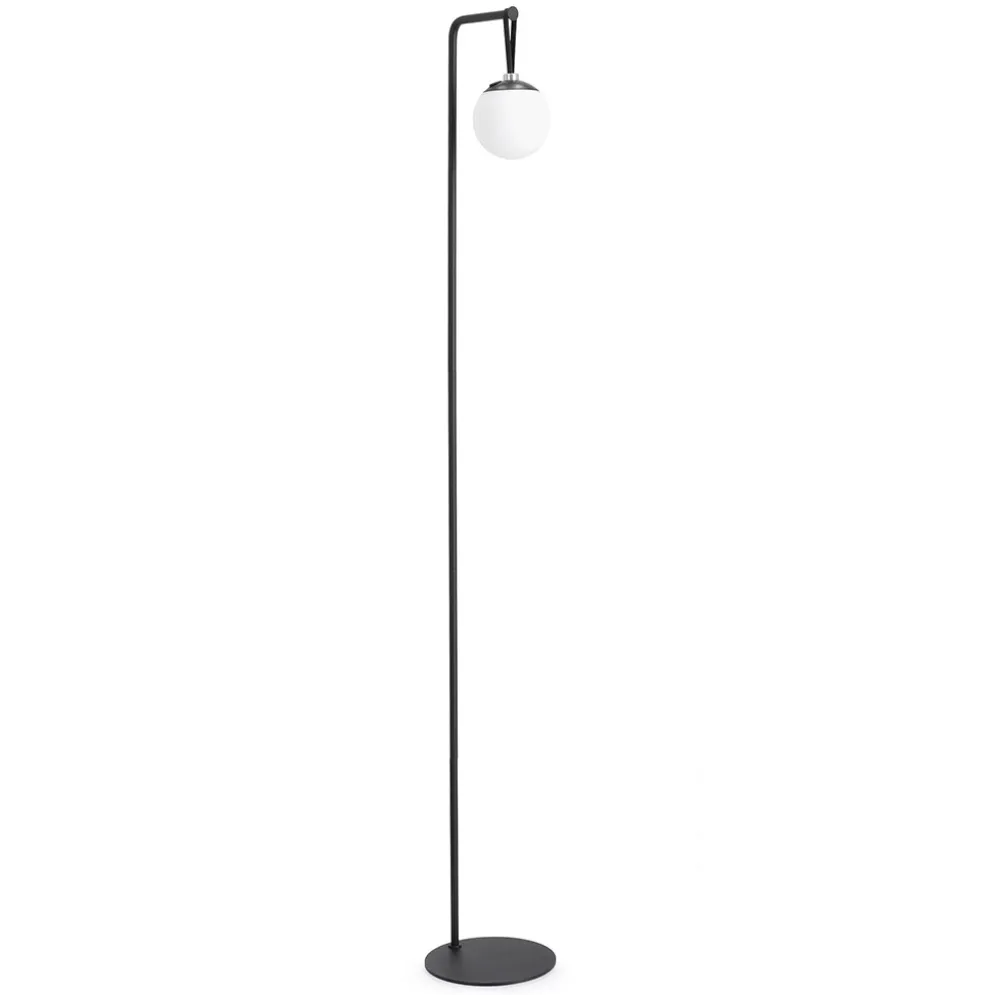 Lampadaire d'extérieur LED en métal noir h140cm - Balmony