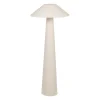 Lampadaire en coton blanc cassé h120cm E27 - Calypsa