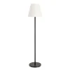 Lampadaire solaire LED en acier noir h180cm