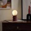 Lampe à piles en céramique terracotta h21cm