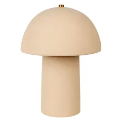 Lampe champignon en céramique beige h31cm E27 - Sand
