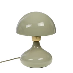 Lampe champignon en fer amande h24cm E27 - Paulette