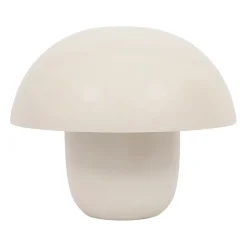 Lampe champignon en fer beige h35cm E27 - Champart