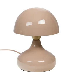 Lampe champignon en fer taupe h28cm E27 - Josette