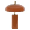 Lampe champignon en fer terracotta h40cm E14x2 - Arty